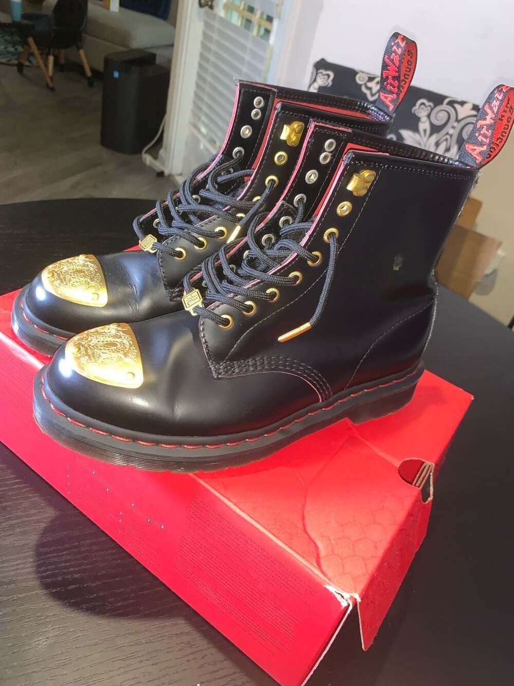 Dr. Martens 1460 Year of the Dragon (YOTD) Smooth Slice + Hair On Boots - Picture 2 of 5